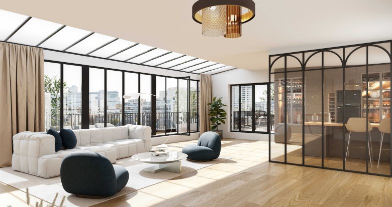 Achat / Vente immobilier neuf Paris 15 à 2 min à pied du métro 6 Sèvres-Lecourbe (75015) - Réf. 8877